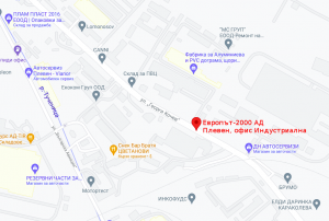 локация на карта на новия офис на Европът в Плевен